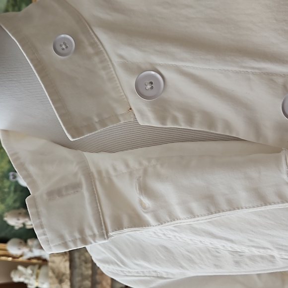 Talbots white Monk Neck Blazer Jacket - Picture 7 of 14